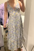This dress is very flattering and great quality. The floral print is vey pretty and perfect for a spring/summer event. The braided straps are a nice detail. It was a little too big on the top for me. - Kendall O.