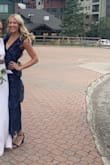 Wore this for a wedding. Definitely runs big if you are more narrow and don't have a large bust. The length is perfect, but it didn't fit as flattering on me as I hoped for. - Alexa R.