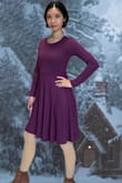 I love this dress. It's not thick, so I will need a jacket on top of it for the winter. It fits very well and is perfect for a casual night out. - Athena P.