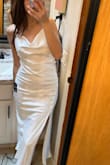 This dress is beautiful and fits perfectly! I'm wearing this for my wedding reception. It's so comfortable and easy to move in. I can't wait to wear it on the dance floor!! - Trinity W.