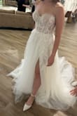 After reading several reviews, I decided to order half a size down and I am so glad I did! The 8.5 fits perfectly compared to my normal size 9. I was looking for flats for my wedding day but was nervous I wouldn't find something as cute as heels. These are so classy and beautiful and pair really well with my dress! I cannot wait to wear them on my wedding day! - Maison W.