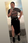 It was a perfect night out skirt that you dress up or down. I wore it with crop t-shirt and ankle boots and got a lot of compliments! I feel sexy whenever I wear as it snatched my belly. :) - Mary A.