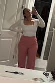 I've worn these weekly for about 3 months and I love them. The hook (from the hook and eye) came off, but the pants still fit without it. - Katherine K.