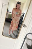 I have never ordered a dress like this before - because of my figure, I normally look pretty boxy in dresses like this. However, this dress makes me feel like ALL THAT! It cinches in perfectly around the waist, is a nice length for a midi cut, and is just SUPER FLATTERING. The material is high quality, and it's super movable. 10/10 would recommend buying this dress. - Jordan R.