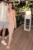 Such a sexy & comfy vacay dress! Definitely hugs every curve, but looked so good in photos! The material is so soft. Highly recommend - Fallon D.