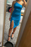 Nice stretchy material. Very flattering! - Julie H.