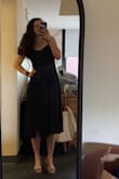 I really loved the fit of the dress on my torso, but it fell at an odd place on my legs. I ended up cropping/hemming it by myself and it ended up looking so cute!! I've worn it to at least 5 events since. - Lindsey B.