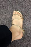 I bought two pairs and wanted to send one as a gift. They are comfortable, but the back heel strap is too loose! The right sandal's strap is too slippery, and just after a few steps, it slides off the heel. So disappointed with the design. - Sepideh A.