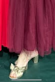 These gold shoes are not only the cutest heels I've ever owned they are the most comfortable! Runs true to size. All my heels are a 7.5 and these are as well <3 - Leslee W.