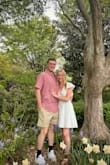 Absolutely love this dress. I was on the fence but it's actually great quality and a great length and love that it has pockets! The back is stretchy too. Definitely recommend this for any occasion (I wore this for engagement pictures but totally would work for grad or other!) - Jessica Y.