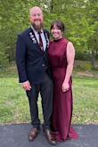 This was a great dress! Loved how it fit! But if you are short like me, you may need to get it hemmed. I did wear heels at the beginning of the night, and I still had to be careful walking if I wasn't holding the dress out of my way! In the picture, I shared I had already put flats on so you can kinda see how much of the dress was dragging. - Chloe H.