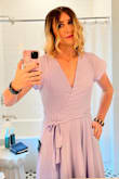 I wore this to my good friend's wedding, and it was fantastic.  It was just the right amount of "classic but fun" aesthetic, and the lavender really pops when outdoors.  It was also super comfy and so fun to twirl around in on the dance floor! - Taylor V.