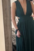 The dress fits perfectly, which is a huge plus. The quality is excellent, and it seems well-made. Also, the shipping was impressively fast. Overall, a great experience with this dress! - Rita K.