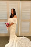 The dress was beautiful. I wore this dress for my 35th vow renewal in Hawaii. It was perfect. - Luz V.