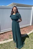 Both my daughters wanted this dress for prom and it fits great; the only thing is we adjusted the bottom back of the dress so it fits tighter, but even without the alterations, it fits good. - Keyna H.