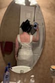 I love the dress but I wish I ordered an XS. It's baggy in the upper ab area and the straps are too loose. I wish it fit a little more snug around my thighs but the bottom part doesn't bother me as much as the top. - Brooke H.