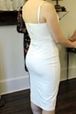 It's gorgeous, fits perfectly, and also stretches; the fabric is great! Just loved it! - Alexia S.