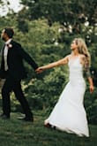 My fiancé, now husband and I had a small private ceremony in a local park and this dress was perfect. I had it altered for length and the straps secured instead of sliders and it looked way more expensive than it was. I'm glad I only spent $99 because tromping around in the grass left this dress (or any) pretty damaged. It was elegant and well draped and when I tell people it was less than $100 they are blown away. Highly recommend this dress. Zipper hangs at waist seam but not a problem with an assist zip up. - Betsy M.