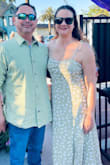 This dress is very pretty and I love the green! The only down side is the straps you tie on the shoulders.  Trying to get the perfect fit and make the straps even is a pain. I am 5'9, 157 lbs, and I ordered a medium. - Colly S.