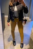 Love this top so much that I bought it in both colors; So soft and cute! I usually wear a size Small in tops but sized up to a Medium since this shirt is quite tight. - Christel H.