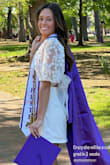 During my graduation photos, the strap to my sleeve actually broke and the sleeve continuously kept falling off my shoulder. We had to quick fix it as we had just begun my photos. I was disappointed because I had not even worn the dress for more than 30 minutes! Very cute dress just wish it held up better. - Mattison S.