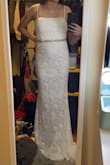 I'm having a small intimate wedding and wanted a simple but elegant dress. Love that this dress has lace, a small train, lets me move around and breathe! I decided to add a belt to give it some bedazzle. - Jailene G.