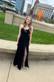 Bought this for my daughter to wear to prom. Fit her perfectly. I had to hem it as she is 5'2". She loved it! - Diana A.