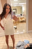 This dress is so beautiful and sexy. So many compliments. The sequins were painful to the inside of my upper arms and I developed a painful rash/cuts. Also, left scratches all over my bridesmaids legs. - Hannah P.