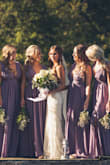 I bought for my sister who is a bit busty. She was able to wear it comfortably, and my other bridesmaids looked gorgeous as well, even with a smaller bust. - Jori H.