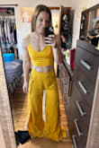 I absolutely LOVE this outfit!!! It's so flattering and comfortable. I cannot wait to wear it to my event!! 10/10 recommend (Obviously need to get the wrinkles out first, but I couldn't wait to try it on right out of the package!) - Jenna G.