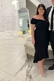This dress was a perfect fit. I wore it to a wedding, and it was so comfortable. The fabric is quality is great, and it is compressing but not tight at the same time. - Natalie R.