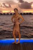 So beautiful. Lots of looks and compliments. Again, good to dress up or down, but my hub loved the way it hugged my curves yet showed skin! I dressed it down because of the beach and sand but it was perfect! - Heidi Z.