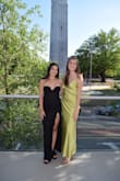 This dress was SO FLATTERING! I have no boobs and it provided great support and super stretchy. I'm a true small and it fit perfectly! - Peyton S.