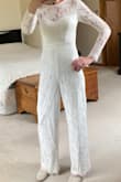 I did the size questions and ordered the size that was suggested. It fits but I wish I had a little more room. I wish the zipper pull was a little easier to pull as well. - Joanna P.