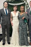 Bought this kind of last minute for a courthouse wedding. I love the neckline and the simple silhouette. I did need to take it into a tailor to bring it in a bit in the waist and add a slit. 

The dress was a bit difficult to walk in without a slit, so that helped a lot. 

I'm giving this 4 star instead of 5 purely bc the zipper had a lot of difficulty opening and closing. Like it would get caught on the seam on the waist. Unfortunately, after the wedding, I had to grab a pair of scissors to cut myself out of the dress (just the zipper, didn't touch the fabric!) - Bailey M.