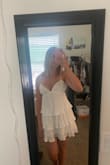 This dress was perfect for my college graduation!!! I wanted something simple but unique at the same time with elegant detail. It fits true to size and feels very high quality too; can't say enough good things about this dress! - Brooke O.