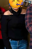 This is such a cute sweater for going out or a family event. The cutout is perfect. Overall, it's a bit smaller and tighter than your regular sweatshirt but still so cute! - Sonia H.
