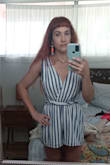 I felt like a 50s Barbie in this romper! It is perfect to throw in a suitcase and wear walking around for a day on vacation or a summer brunch. It doesn't need ironing, is very comfortable and stretchy, doesn't need to wear a bra/fully opaque, and looks like you're dressed. Perf with a boater hat and sandals. Took off a star bc the elastic waistband was saggy in the back. I had to keep folding it over, and the tie was a bit complicated. I had to use a lot of double-stick tape to keep things hidden -- but if you have a lot on top, I think this would not need tape :) - Kaitlyn W.