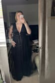 Normally I hate myself in dresses and have a hard time finding one that fits (I'm very large breasted). However this dress truly can fit any cup size. The only downfalls are that the straps tend to want to slide depending on how you move so use fabric tape for sure and its a longer dress so if you're short like me make sure to wear heels or get it hemmed! So happy to have found a dress that truly makes me feel beautiful for once. - Anna H.