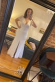 This was the dress to beat for me for my whole wedding dress process. It was deemed not elevated enough for the ceremony, but I am keeping it to wear at my legal ceremony, probably by rehearsal dinner, and maybe even my reception. I will wear it as much as possible! Love the fit and it is the most reviewed dress I've found on Lulu's which says a lot. - Hallie B.