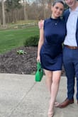 I love this dress! I wore it to a fraternity formal and I got so many compliments. Very comfortable and flattering. Nice material and cute color. - Ellie J.
