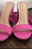 These heels are the most adorable things I've ever put on. The material is sooo nice and they fit true to size. the color is super pretty and I just love everything about them. Also, easy to walk in lol. I can't wait to wear to grad! - Anna G.