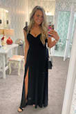 The quality and material of this dress are perfect. Comfortable as well! Definitely would recommend. - Terri K.
