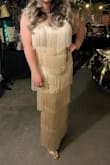 This dress is evvvvvverything. Had a 20s party for my 30th and looked high and low for a dress; Goodwill, eBay, FB marketplace, Fashion Nova, Windsor, and none held a candle to this beauty. I will say the long fringe sort of erased my waist but with movement your shape peeks through. I love that it has straps since I have some curves and I felt supported. It really gives movie star! Totally worth the money, at least for me. - Francine R.