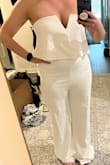 I got this for my engagement photos and probably some other wedding event to take place.  It is so so cute! My photographer was so obsessed and we couldn't believe how flattering it is!  I'm usually a medium at Lulus but ordered a large based on other reviews and it fit perfectly! Also, it's like 8 inches too long so anyone under 6ft leave time to get it hemmed! - Lindsay V.