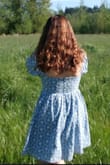 The dress is very cute but the quality is poor. The stitching on the waist is uneven and the fabric feels SO cheap. This garment couldn't have costed more than $5 to make yet I paid almost $90 with tax and shipping. Disappointed in the decline in quality with this brand. - Samantha S.