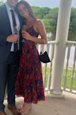 This dress is super cute, and I got compliment after compliment when I wore it to a wedding. Overall, glad I got this! :) Some issues were that the strings were adjustable but not stable, so I had to fix them a lot throughout the night unless I had perfect posture. There's not much coverage so one wrong move would be dangerous. All in all, will probably wear it again so it's a win! - Erica G.