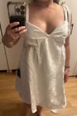 This was way too big, where someone could look down the back and see my butt crack if they wanted to! Also, the chest stitching is really off/weird. Loved it in theory and on the model. Thought it would be good for my growing pregnancy belly. Returning, unfortunately. - Melissa G.