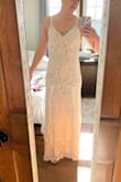 I absolutely love this dress! I was looking for a dress for a 10 year anniversary vow renewal, and after trying on many dresses, this dress is perfect! It is very flattering, elegant, and comfortable! And at the right price :) I cannot wait to wear it in July! - Julie K.