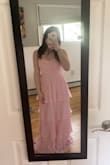 This dress fit perfectly and stayed up with no issues! The color is so pretty, and it's perfect for the event I got it for. It's a little long at the end but, with heels, should be fine. - Ava E.